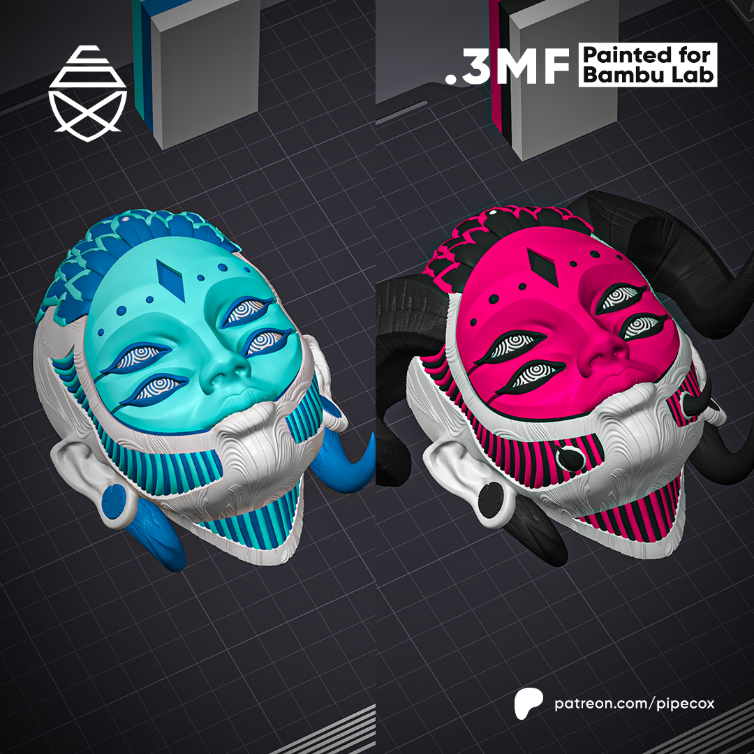 ARLEQUÍN & HELLEQUÍN - 3D Printed Wall Decor