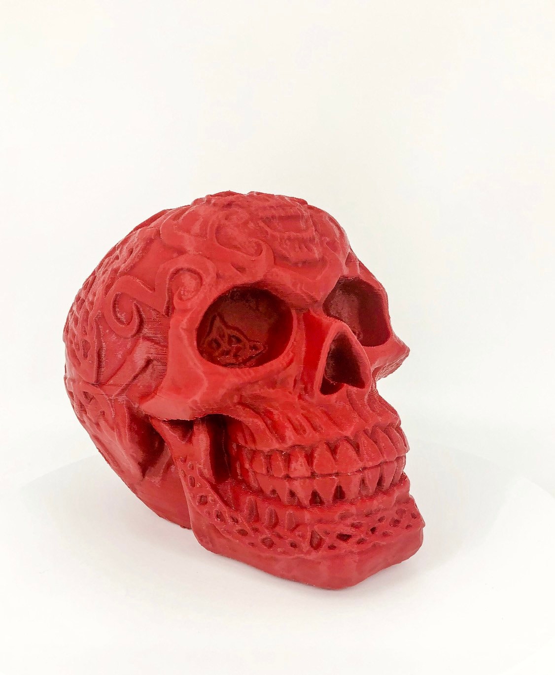3D Printed Celtic Skull - Decorative Skull Sculpture