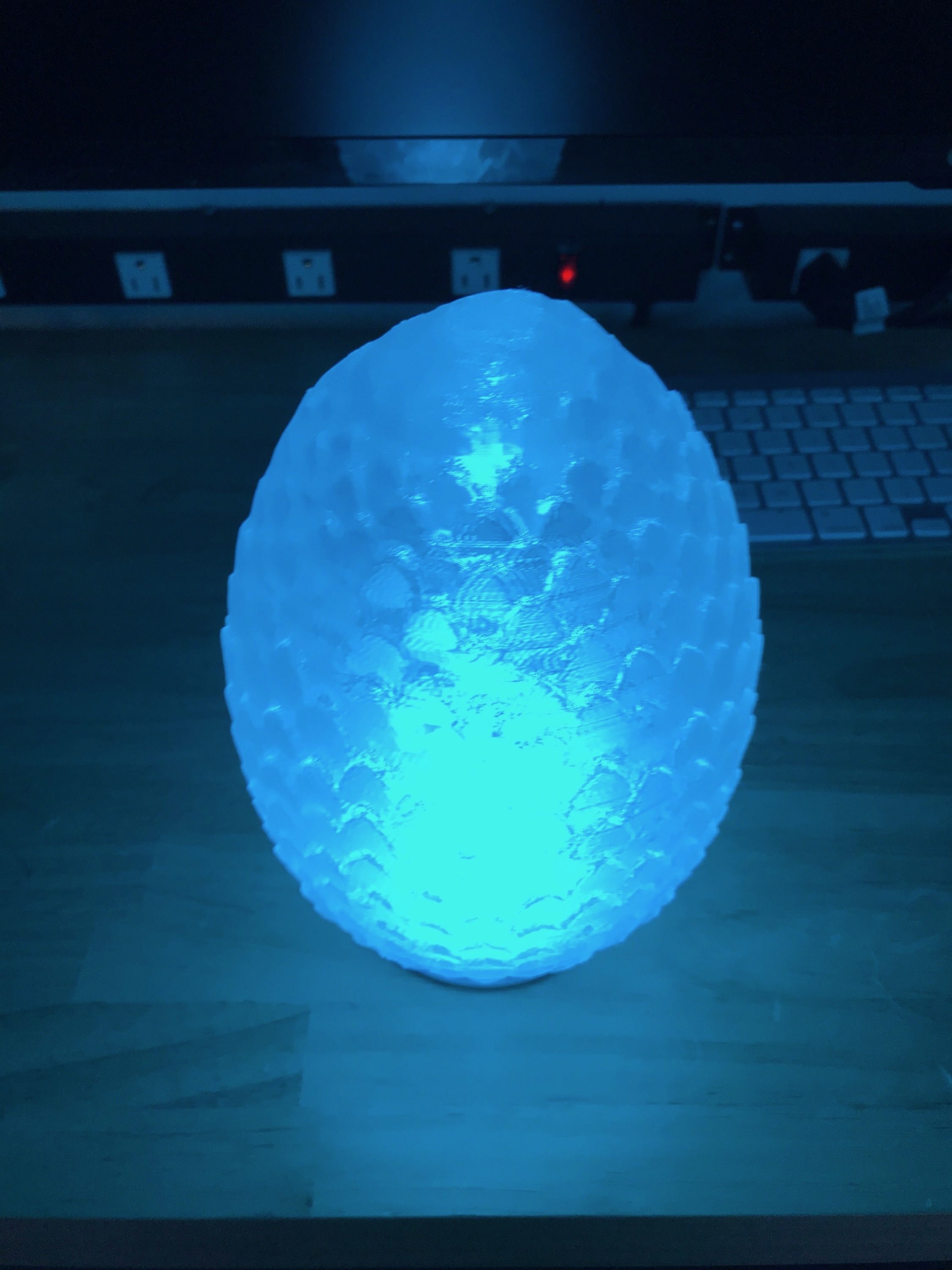 Dragon Egg Lamp - Cordless Rechargeable Remote Controlled