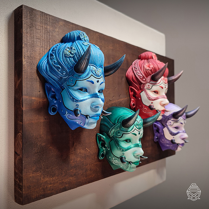 HANNYA - 3D Printed Wall Decor