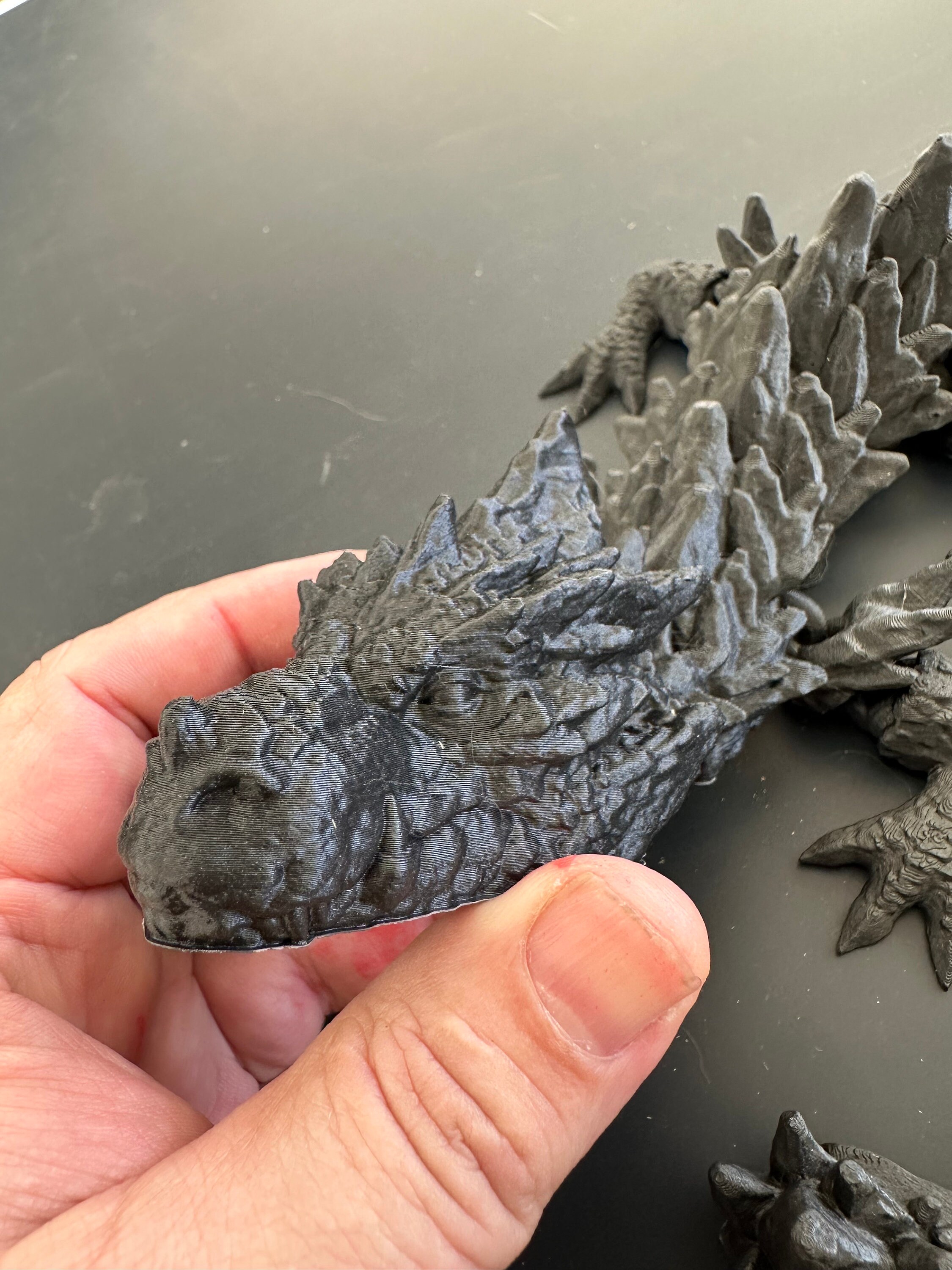 Rock Dragon - 3D Printed - flexible/articulated