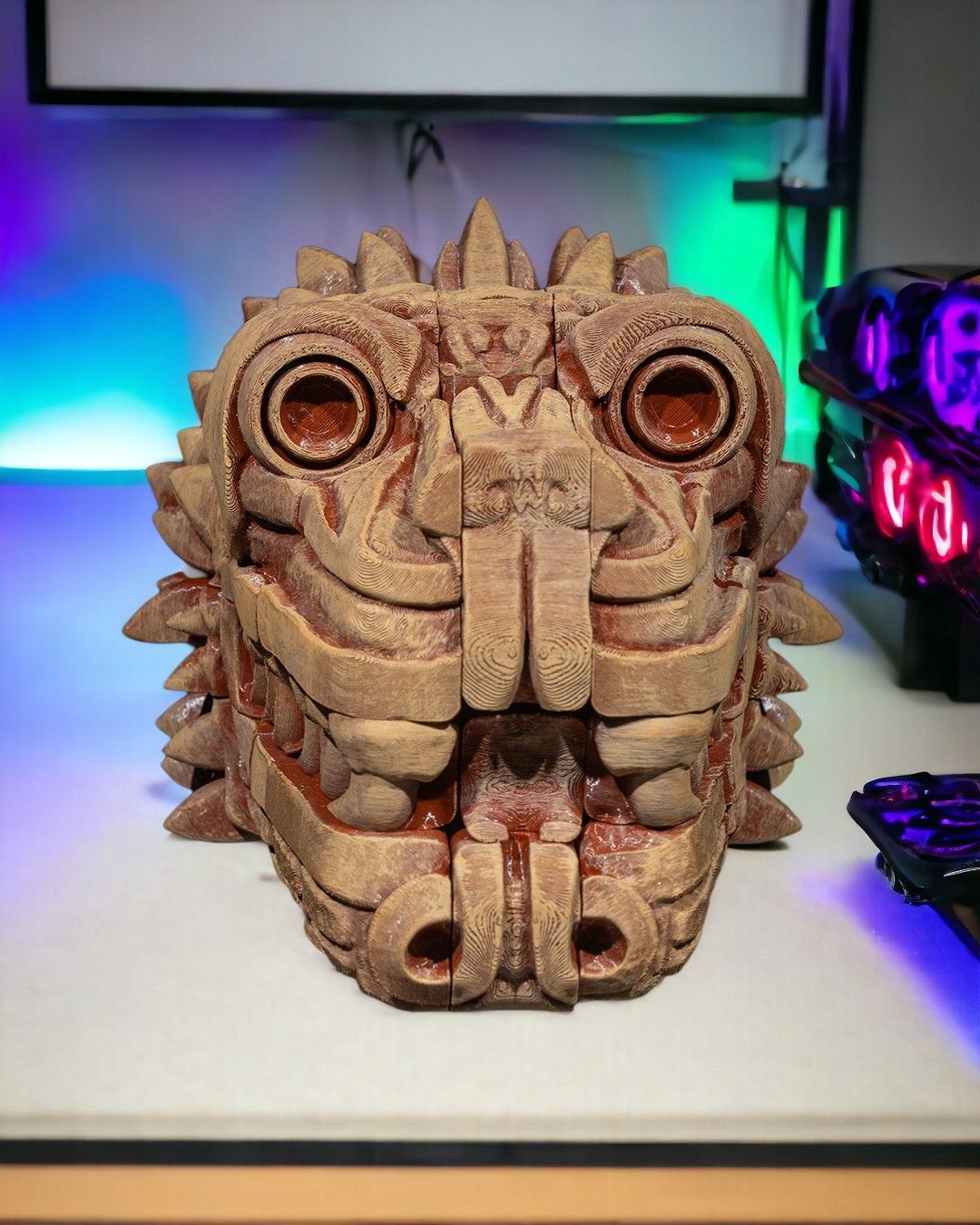 Azte Cubic Dragon - 3D Printed Dragon Collectible - Image 3