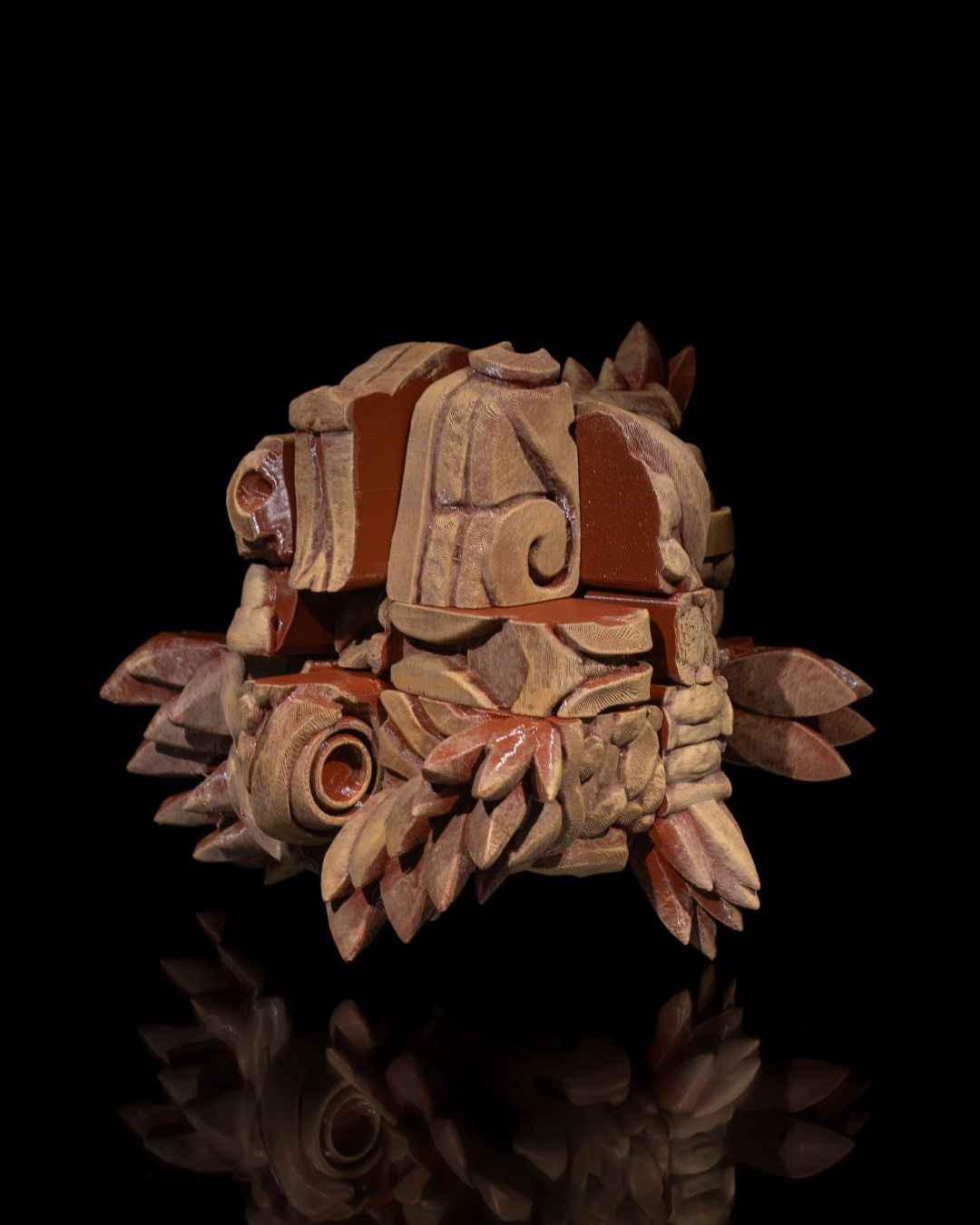 Azte Cubic Dragon - 3D Printed Dragon Collectible