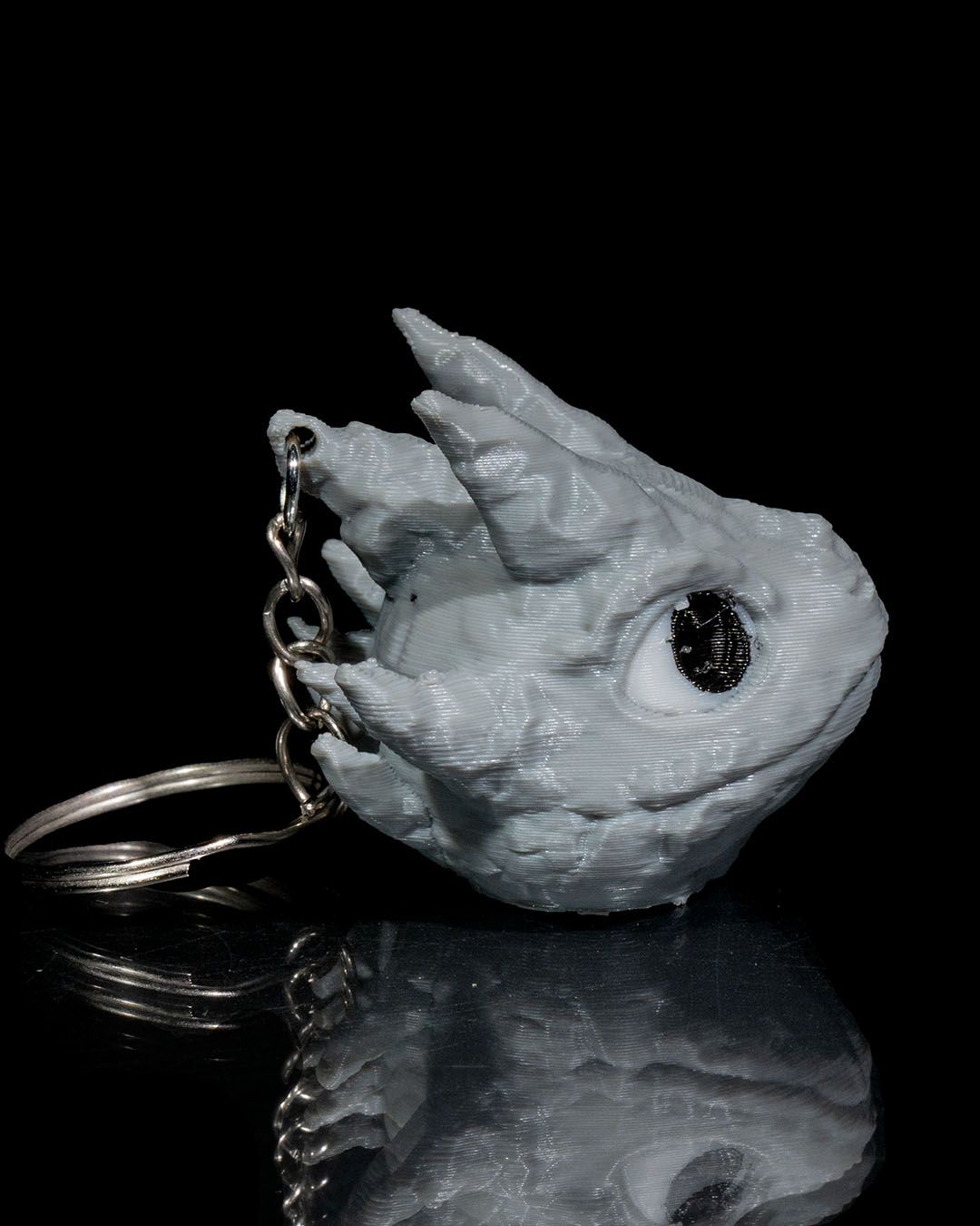 Baby Stone Dragon Keychain - 3D Printed Dragon Collectible - Image 2