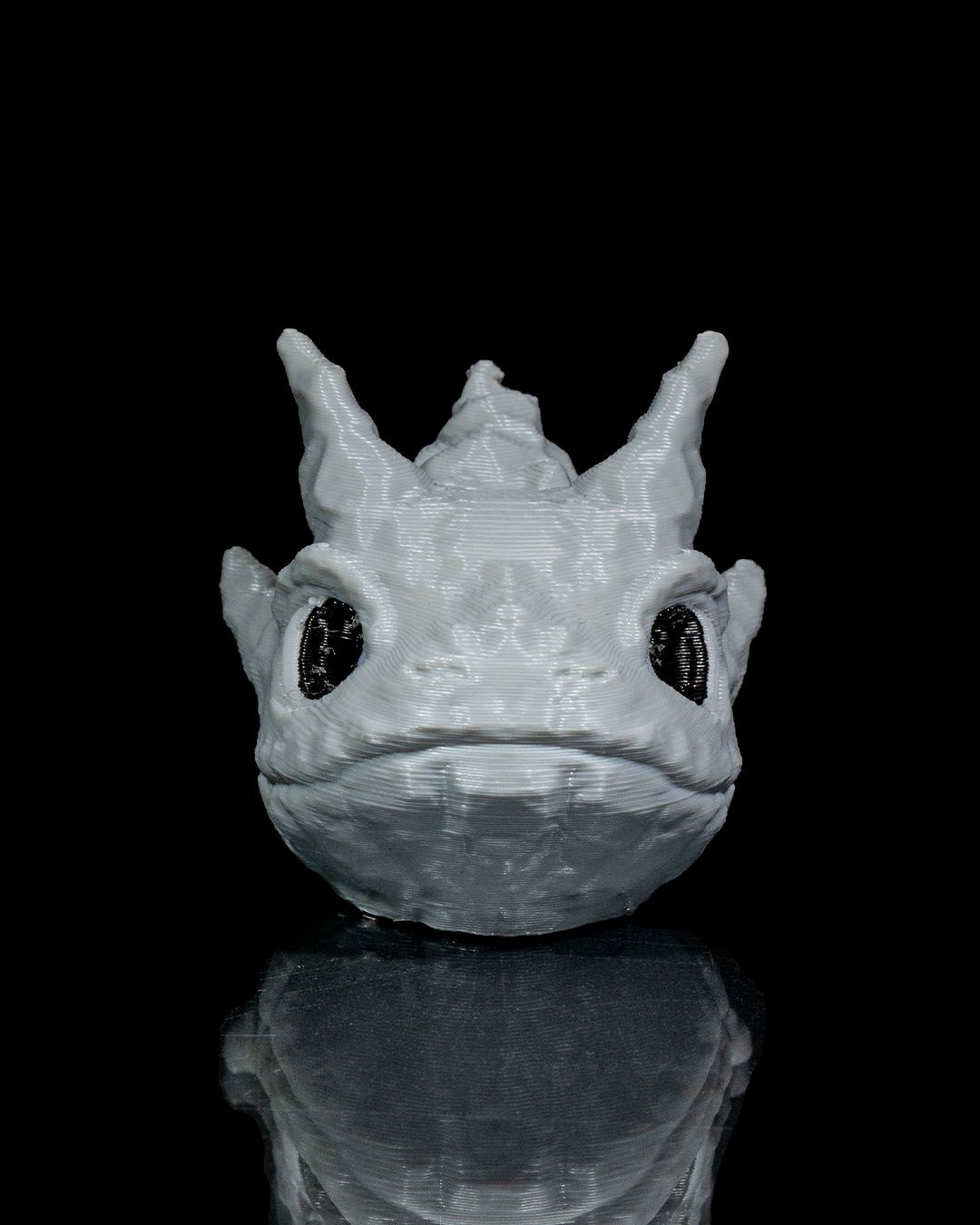 Baby Stone Dragon Keychain - 3D Printed Dragon Collectible