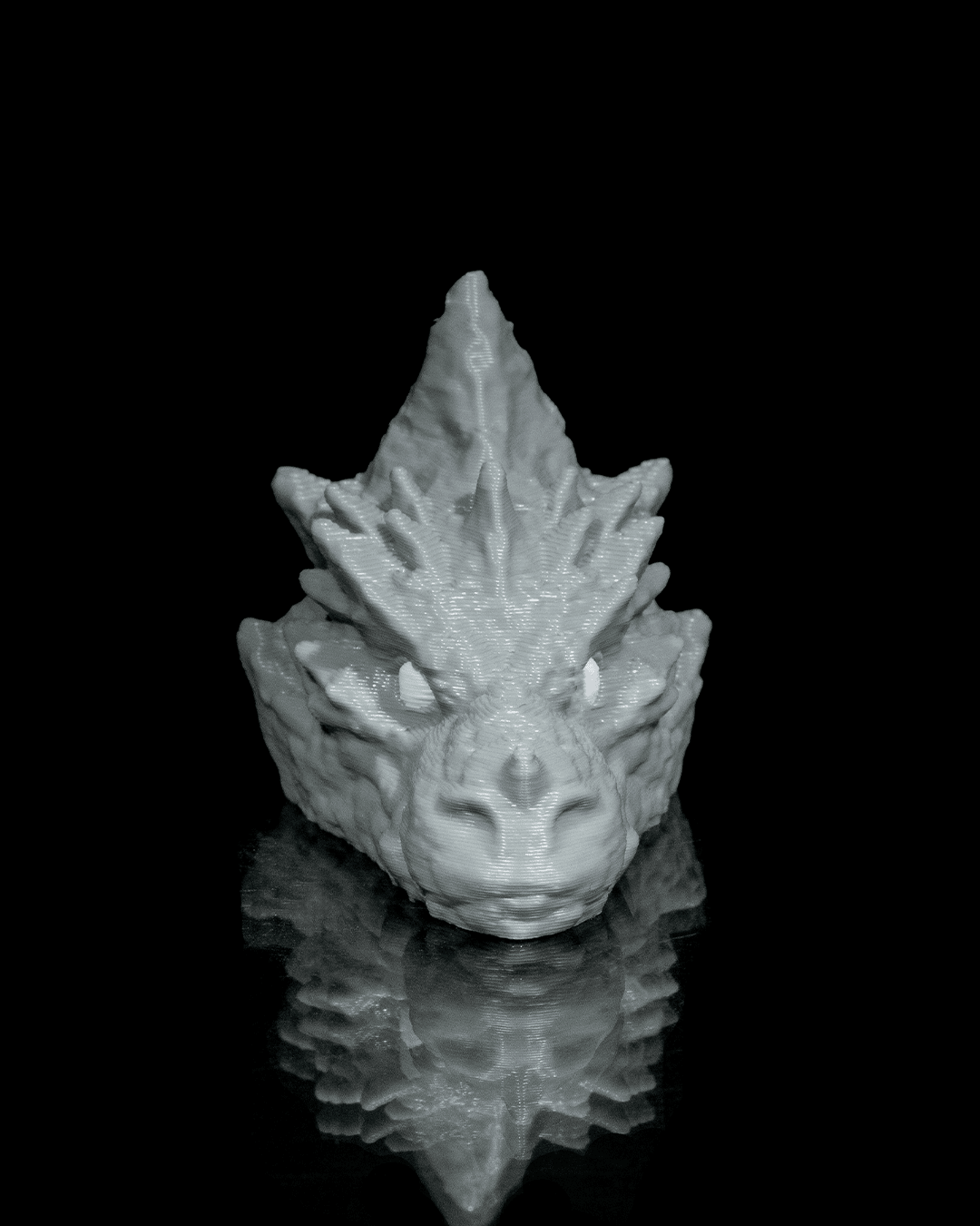 Boulder Dragon Keychain - 3D Printed Dragon Collectible