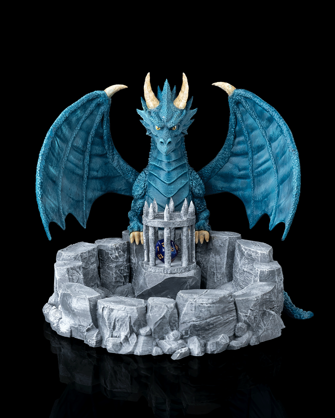 Dragon Arena Dice Tray - 3D Printed Dragon Collectible