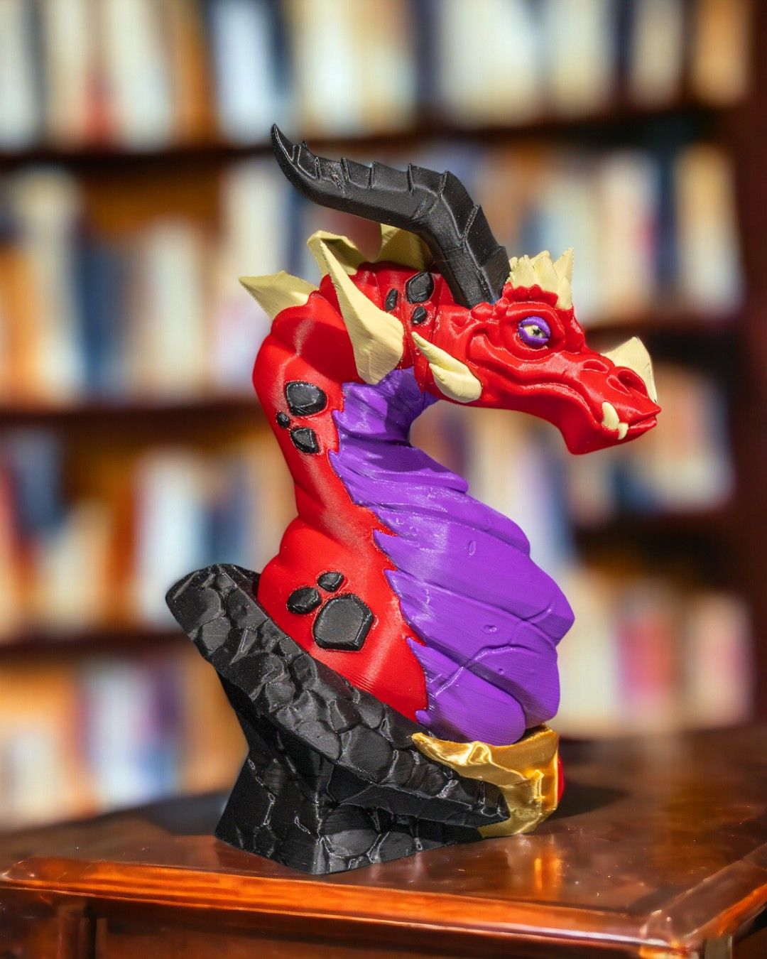 Dragon Bust - 3D Printed Dragon Collectible - Image 5