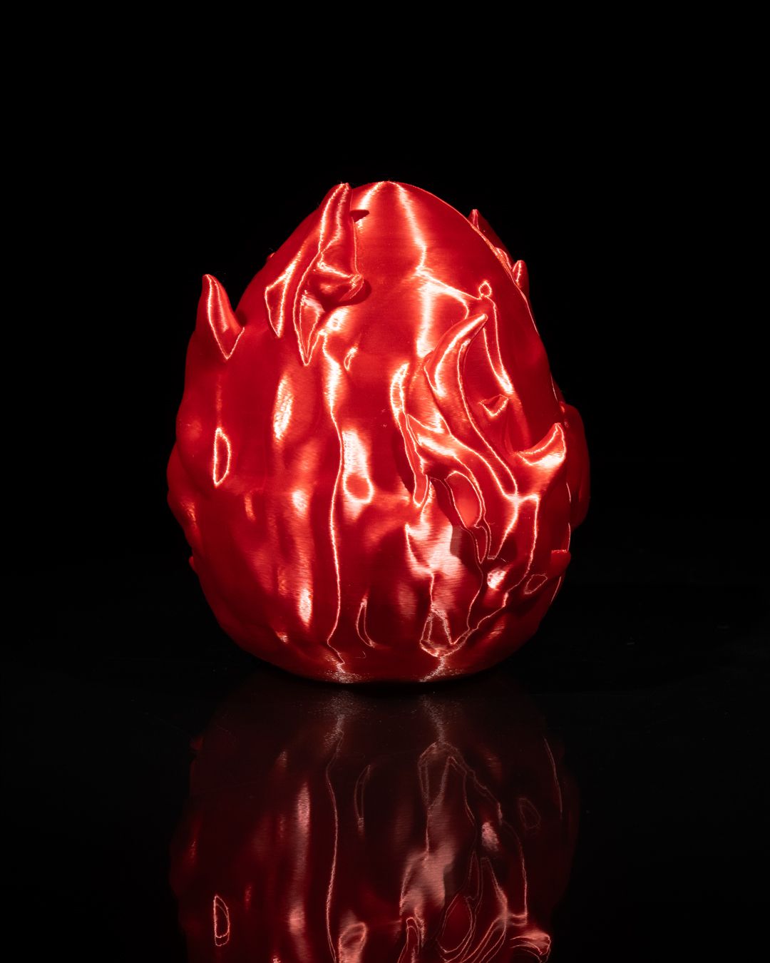 Dragon Egg Fire - 3D Printed Dragon Collectible