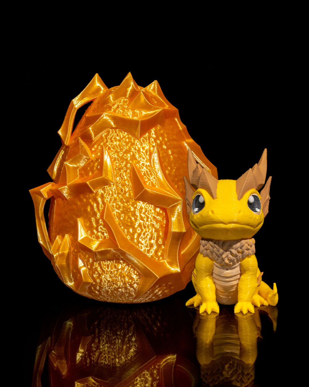 Dragon Egg Lightning - 3D Printed Dragon Collectible
