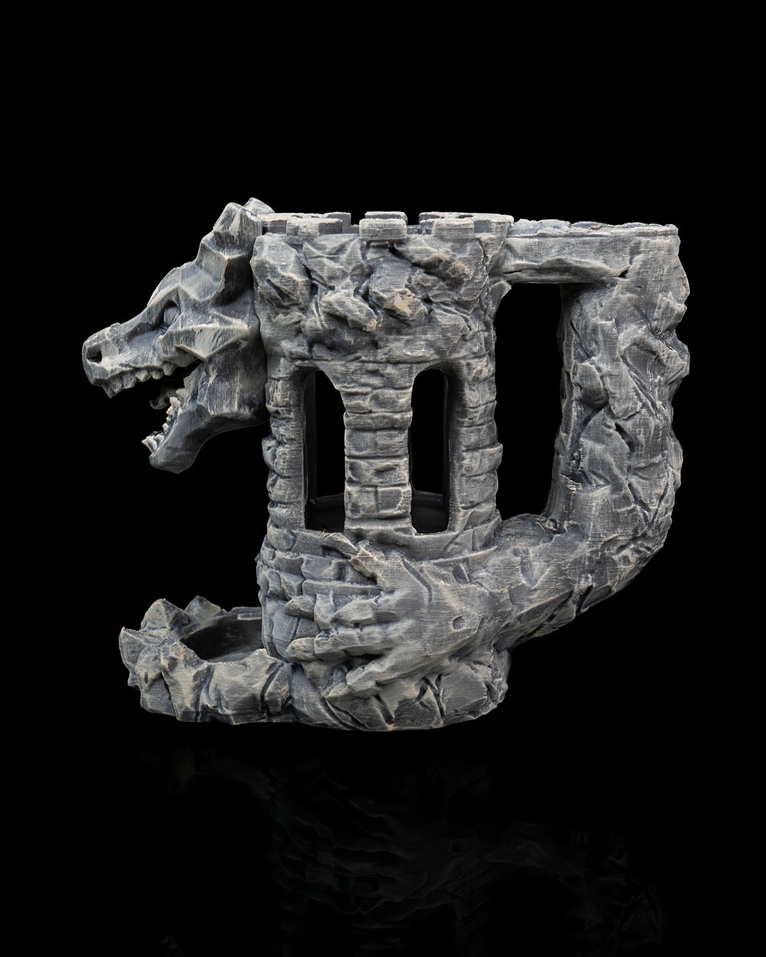 Dragon's Fortress Can Holder and Dice Tower - 3D Printed Dragon Collectible - Image 4