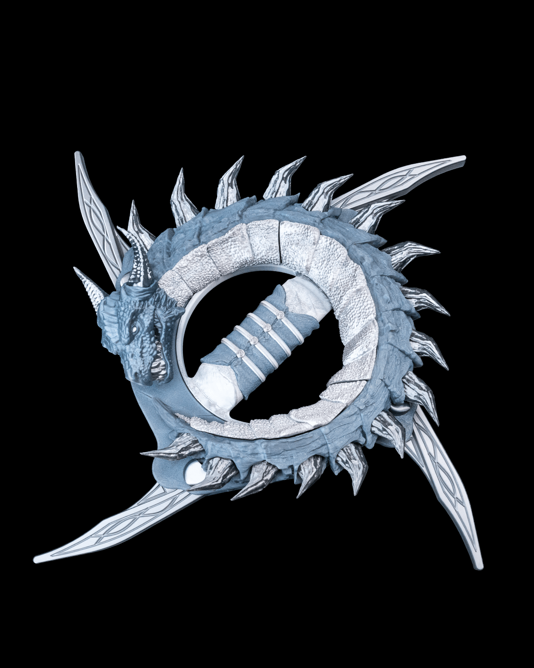Dragon's Fury Chakram - 3D Printed Dragon Collectible