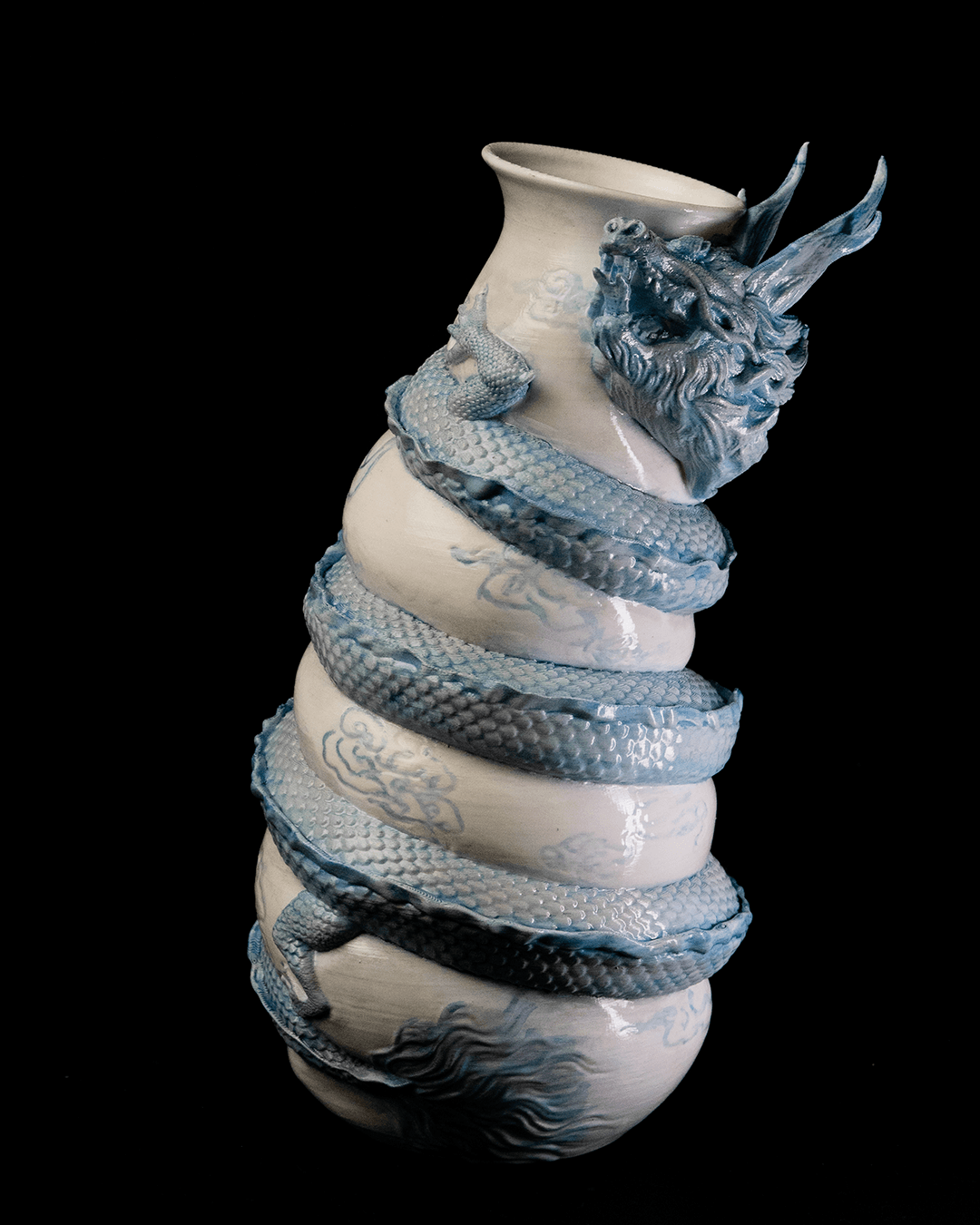 Dragon Wrapped Vase - 3D Printed Dragon Collectible - Image 2
