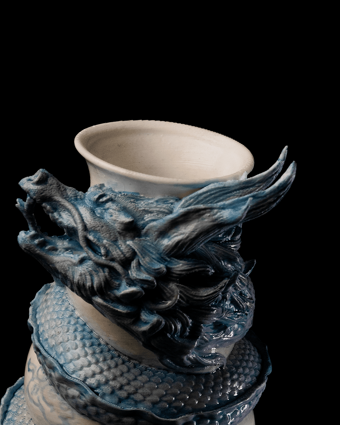 Dragon Wrapped Vase - 3D Printed Dragon Collectible - Image 5