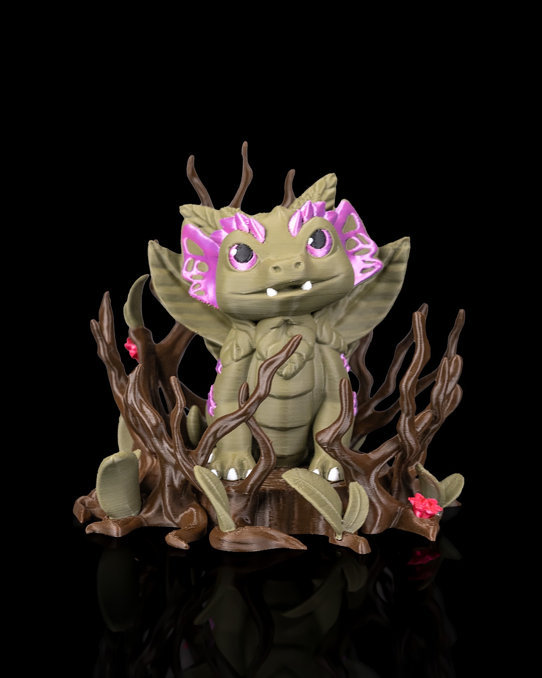 Floral Dragon Egg - 3D Printed Dragon Collectible - Image 2