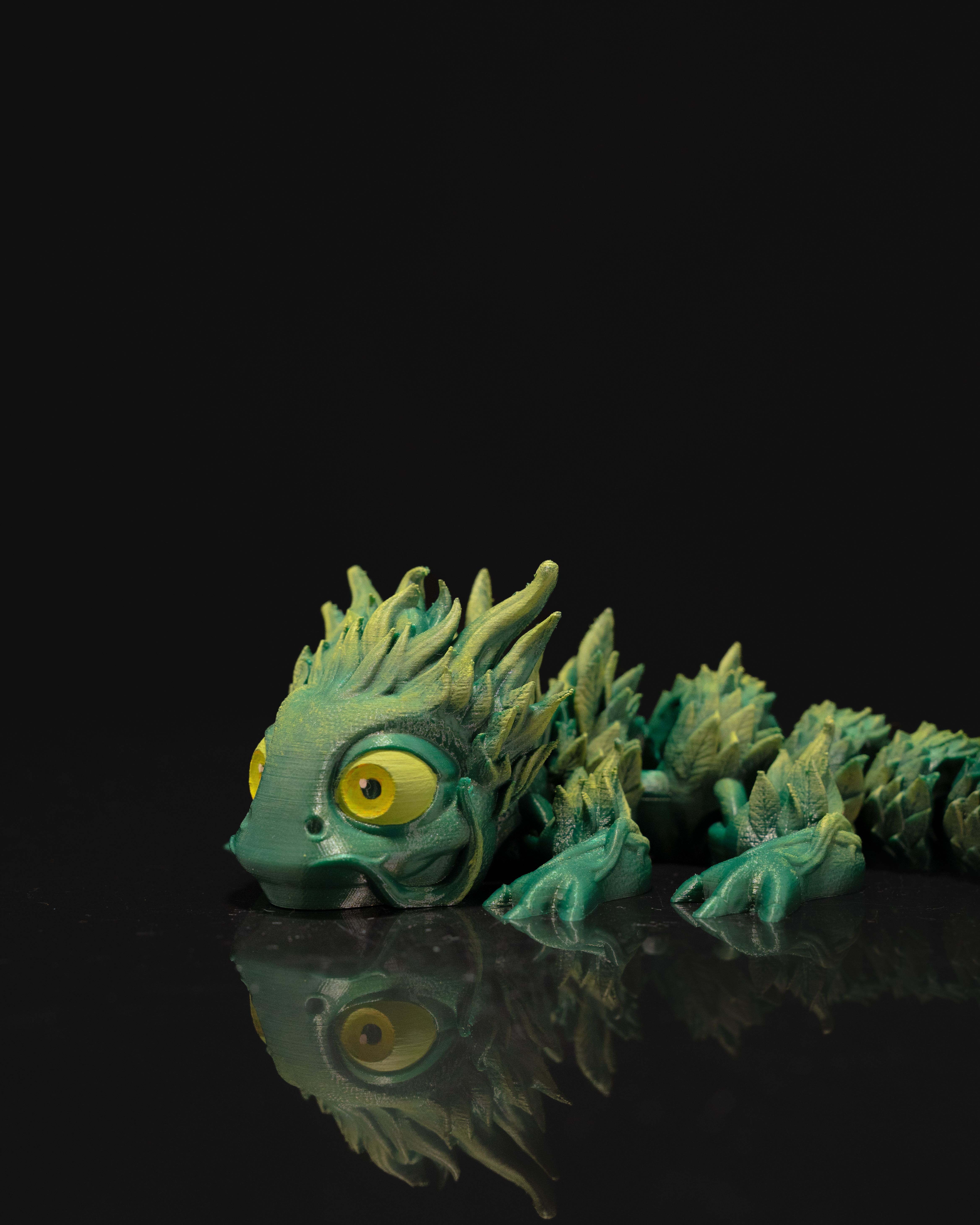 Forest Baby Dragon - 3D Printed Dragon Collectible - Image 4