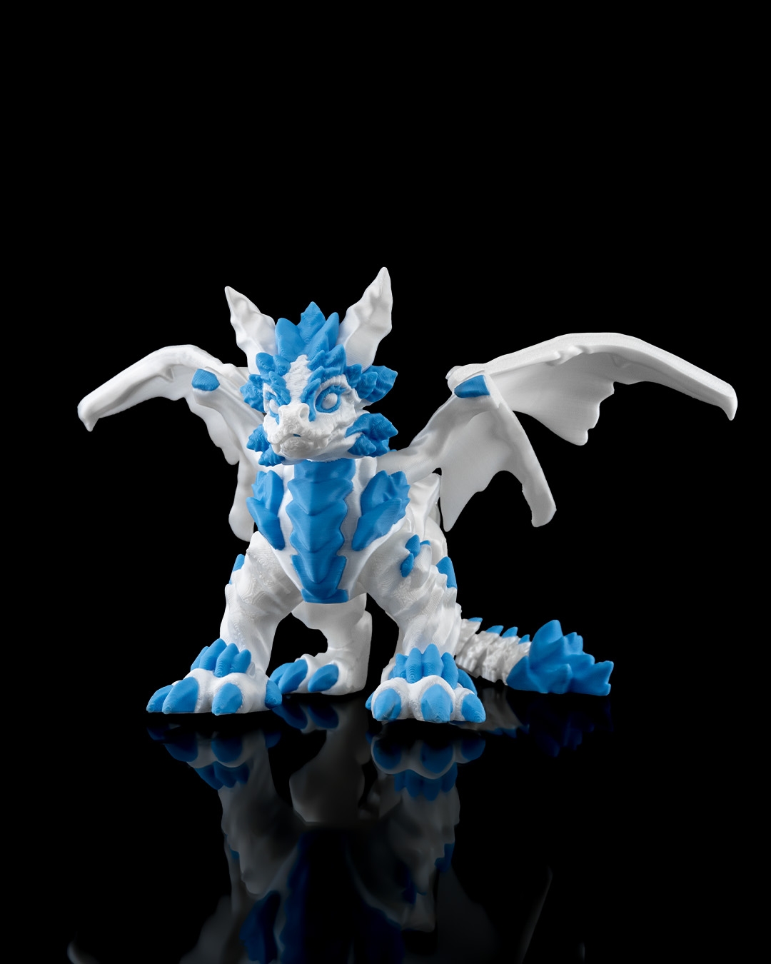 Frosty Dragon - 3D Printed Dragon Collectible - Image 2