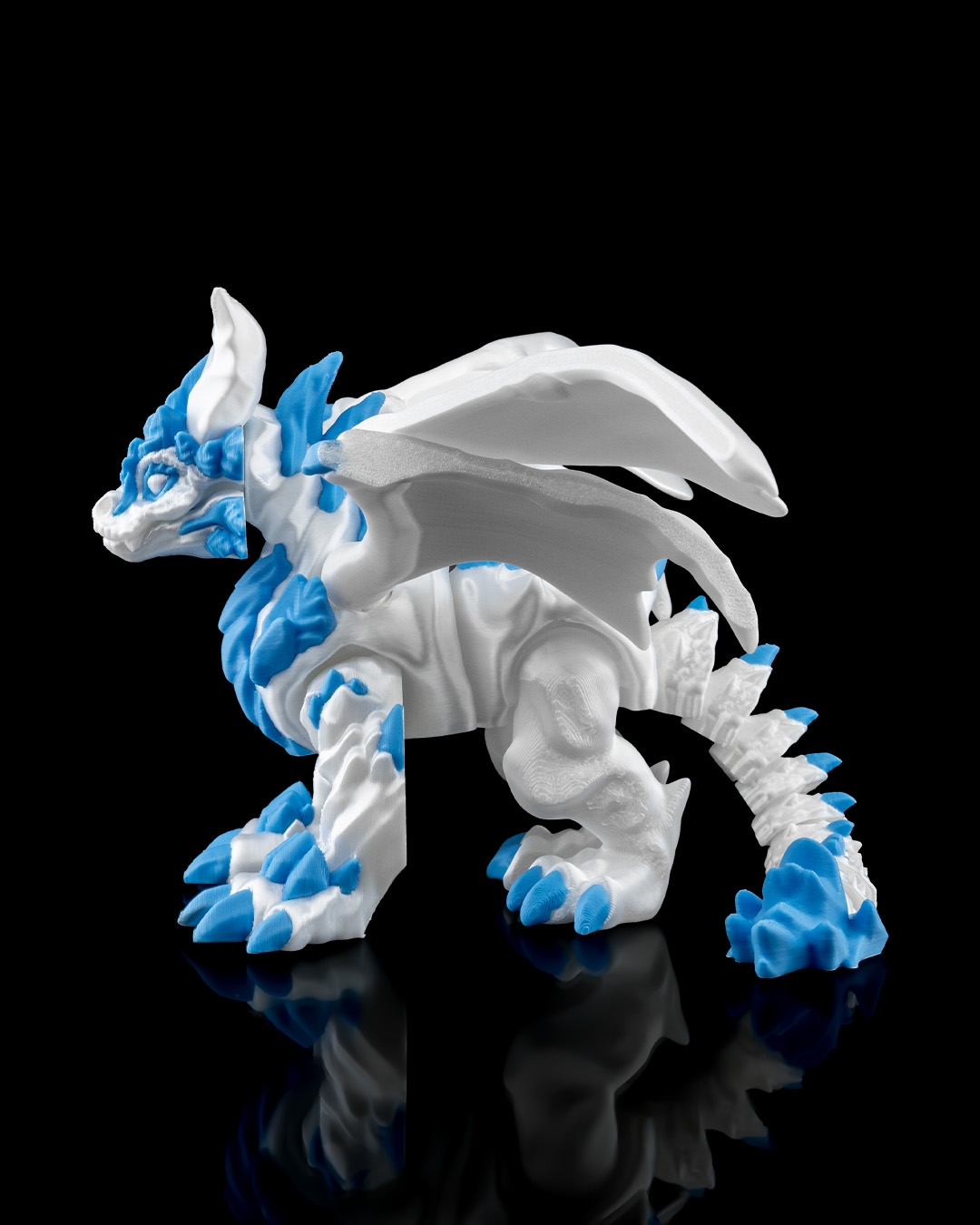 Frosty Dragon - 3D Printed Dragon Collectible - Image 3