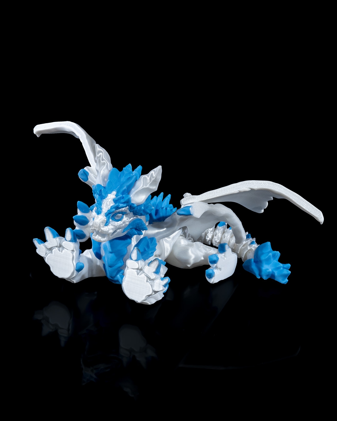 Frosty Dragon - 3D Printed Dragon Collectible - Image 5