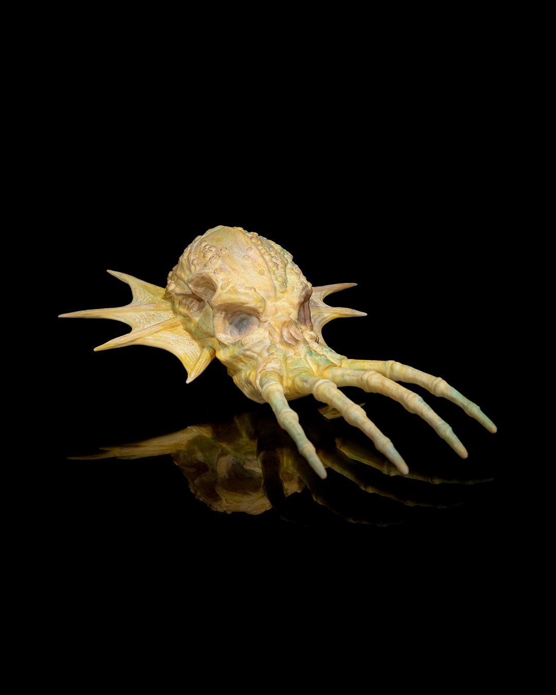 Green Dragon Skull - 3D Printed Dragon Collectible - Image 4