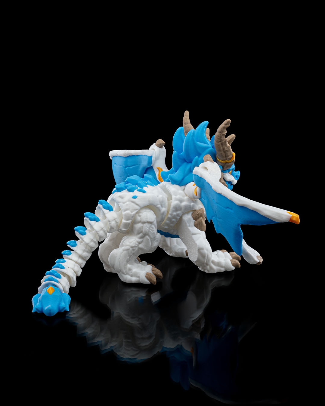 Ice Elemental Dragon - 3D Printed Dragon Collectible - Image 5