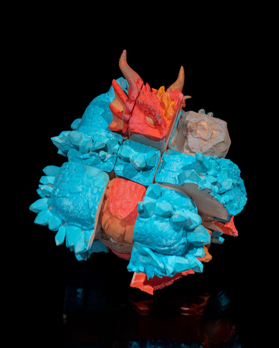 Intertwined - 3D Printed Dragon Collectible