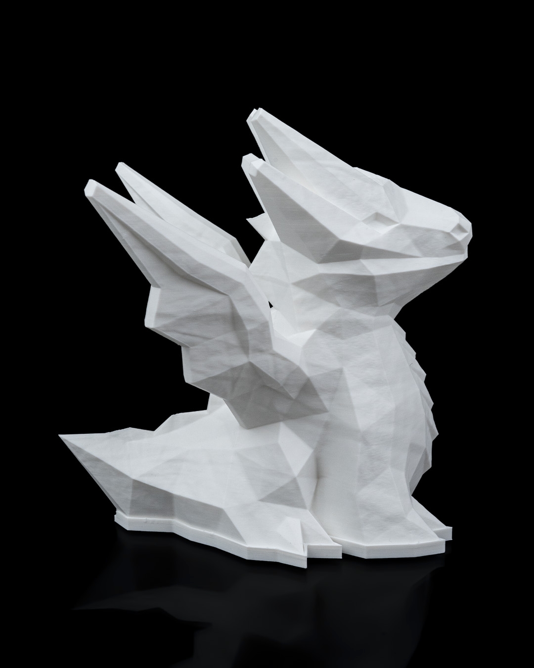 Low Poly Dragon Table Lamp - 3D Printed Dragon Collectible - Image 5