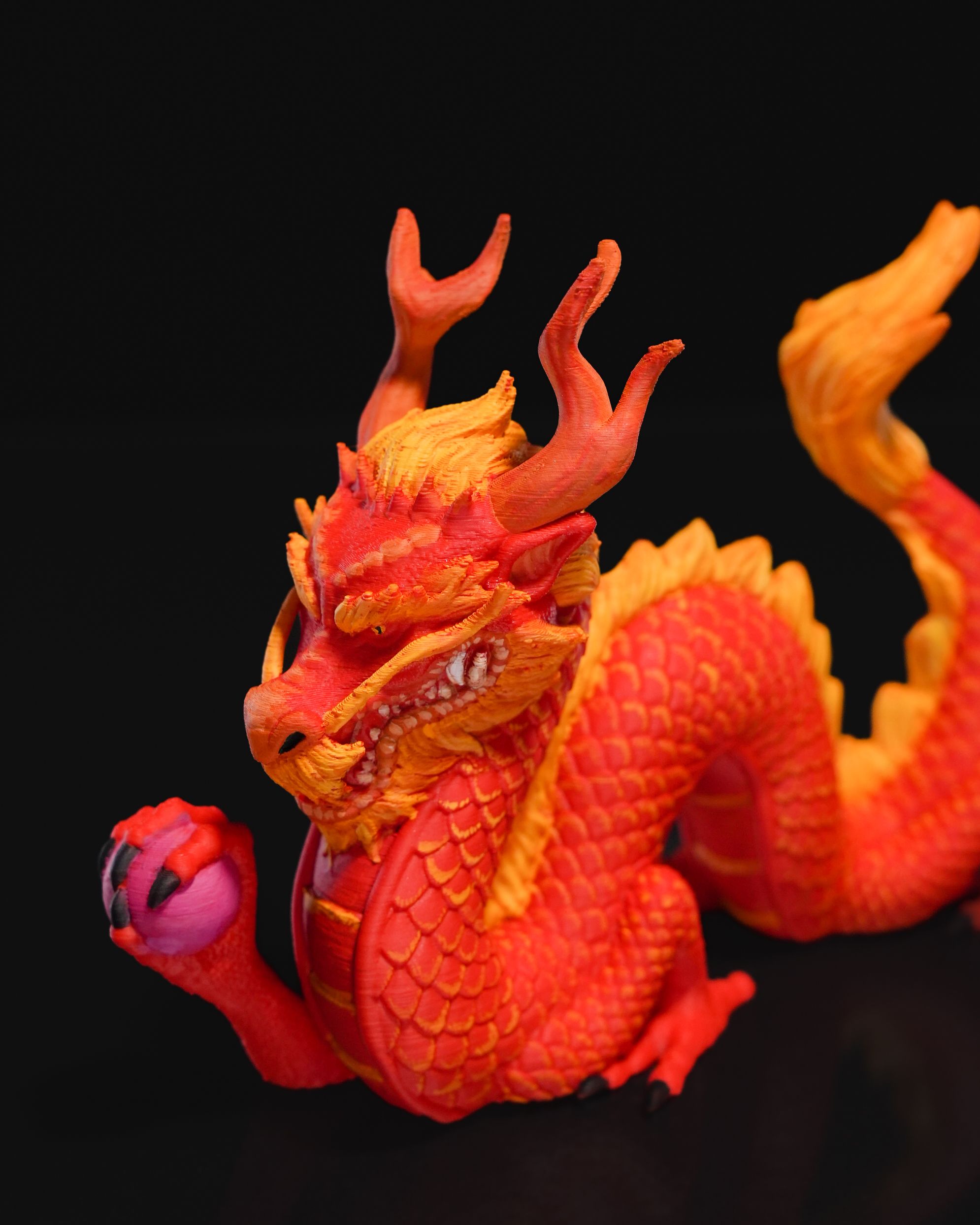 Not So Loong Statue - 3D Printed Dragon Collectible - Image 4