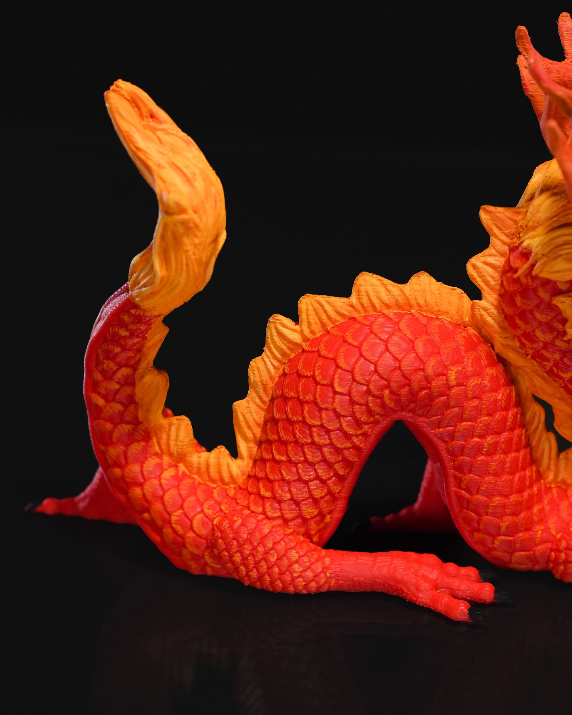 Not So Loong Statue - 3D Printed Dragon Collectible - Image 5
