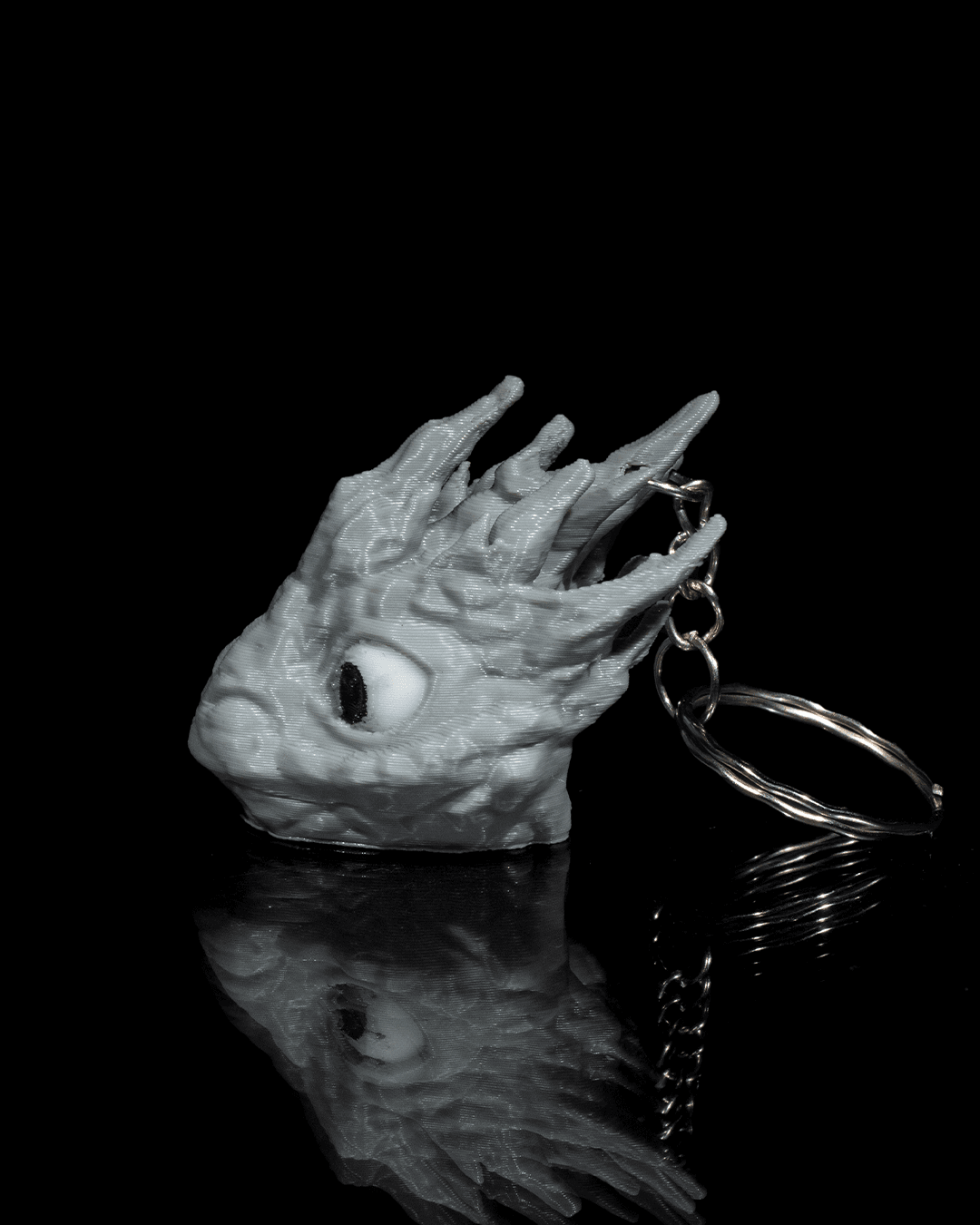 Pebble Dragon Keychain - 3D Printed Dragon Collectible - Image 3