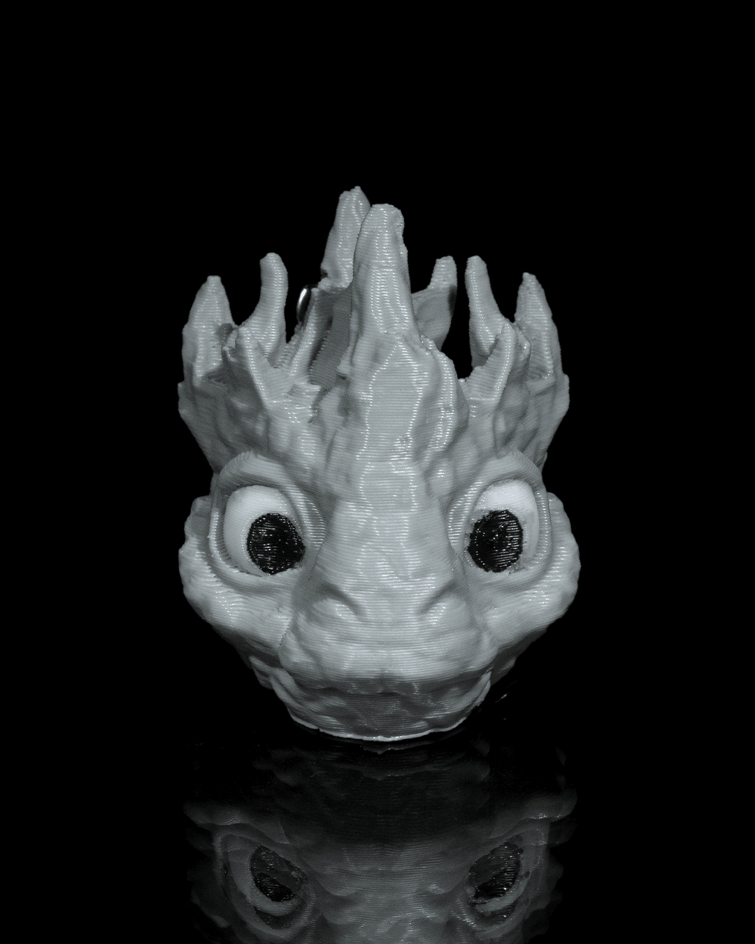 Pebble Dragon Keychain - 3D Printed Dragon Collectible