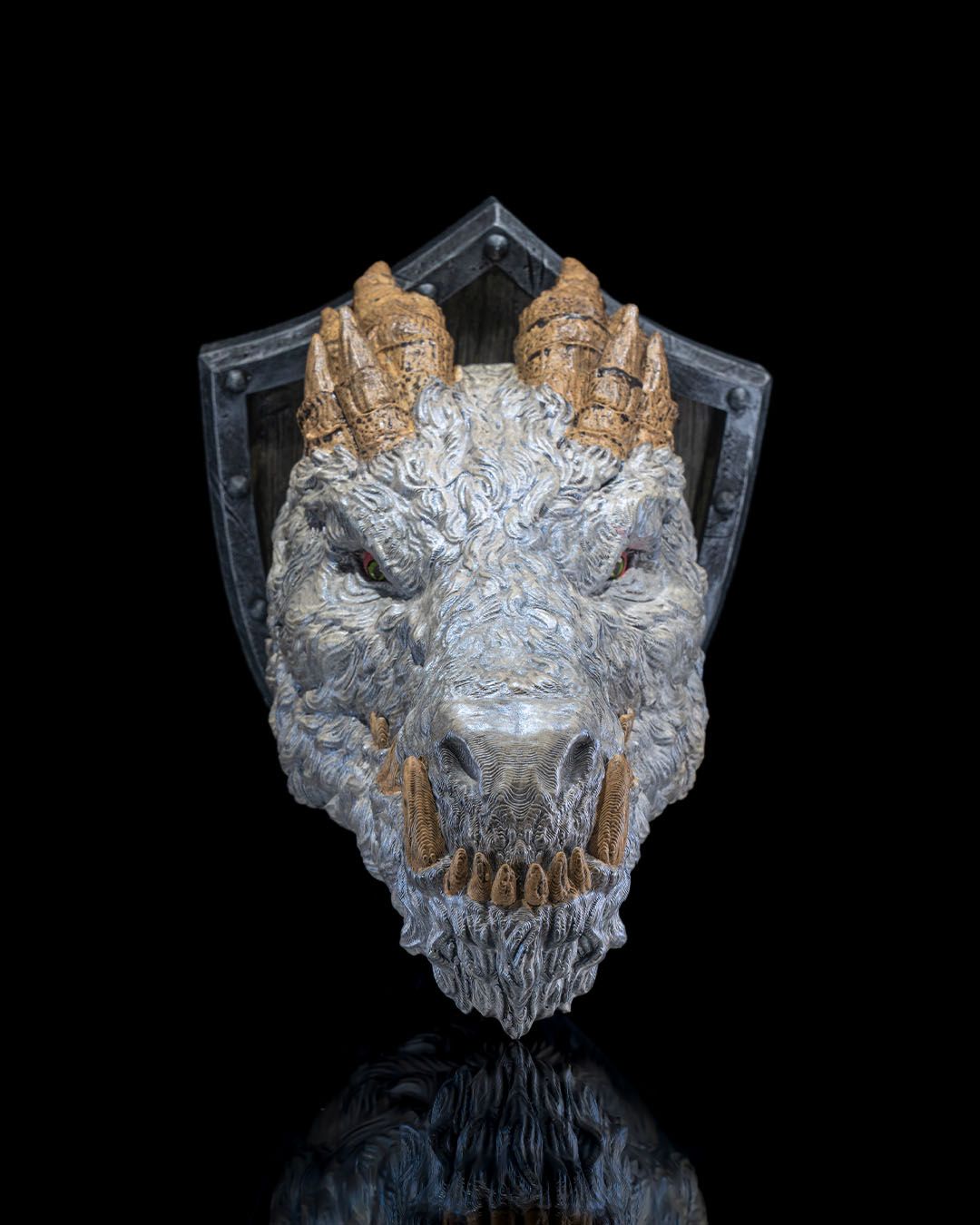 Polar Dragon Trophy - 3D Printed Dragon Collectible - Image 2