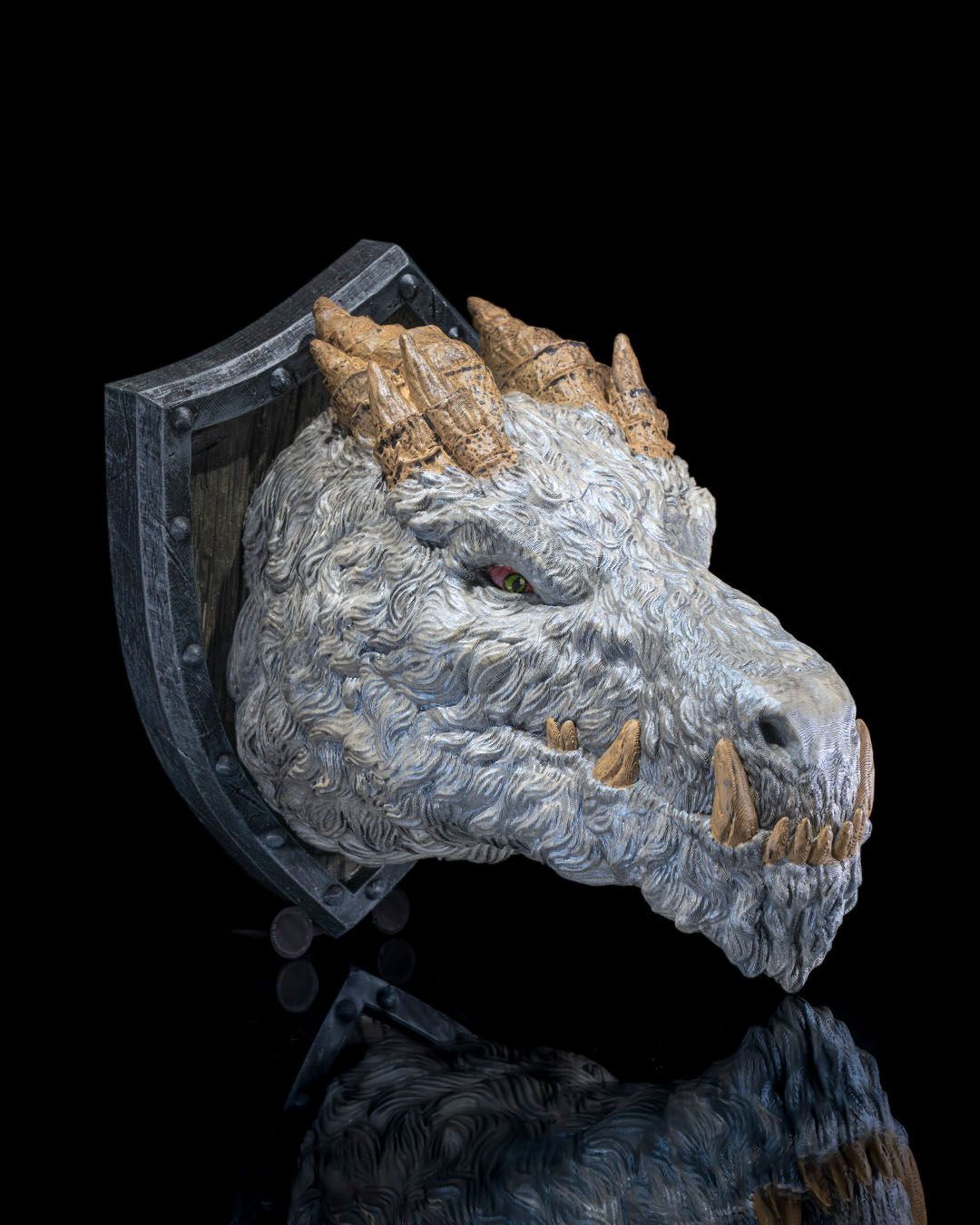 Polar Dragon Trophy - 3D Printed Dragon Collectible - Image 3