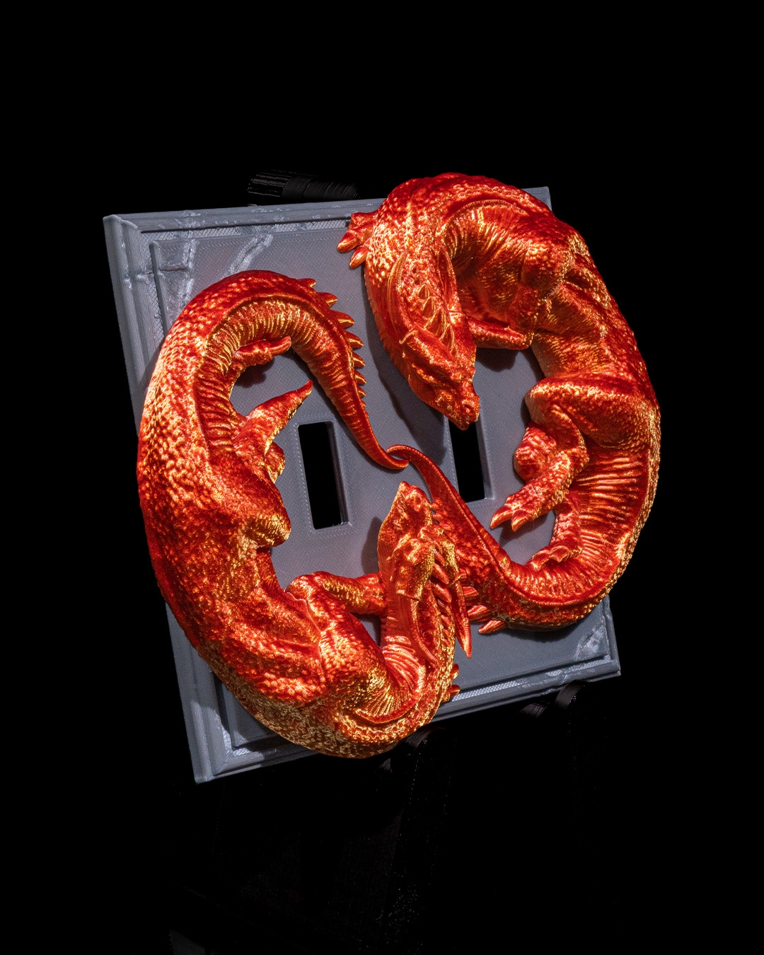 Soulmates Light Switch Cover - 3D Printed Dragon Collectible - Image 3