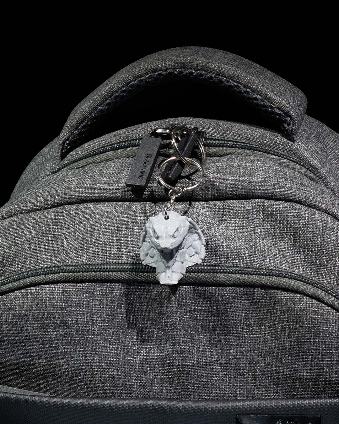 Stone Naja Keychain - 3D Printed Dragon Collectible - Image 4