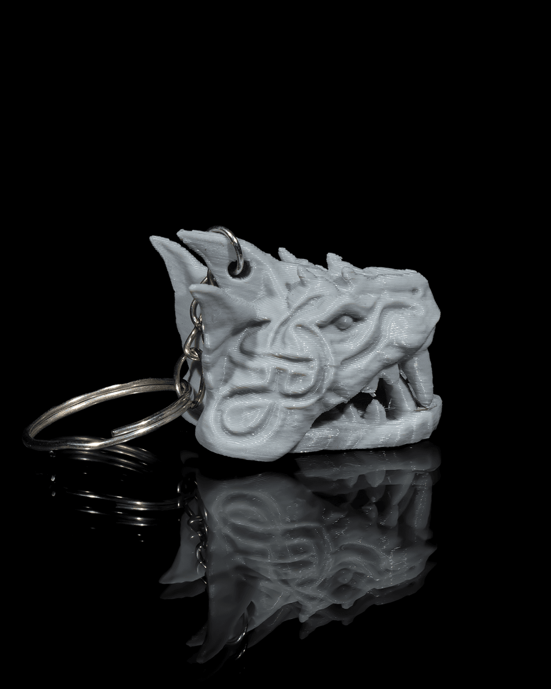 the Midgard Serpent Keychain - 3D Printed Dragon Collectible