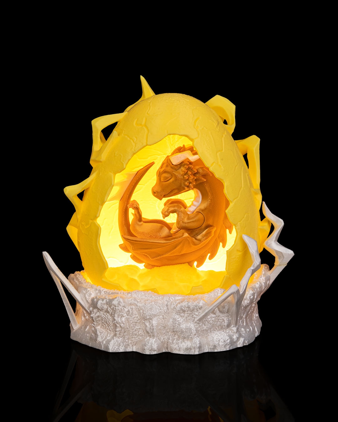 Thunder Bringer Table Lamp - 3D Printed Dragon Collectible