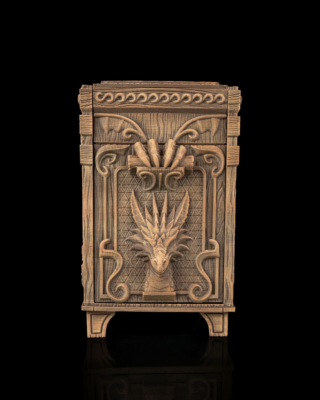 Vault of Scales Deck Box - 3D Printed Dragon Collectible