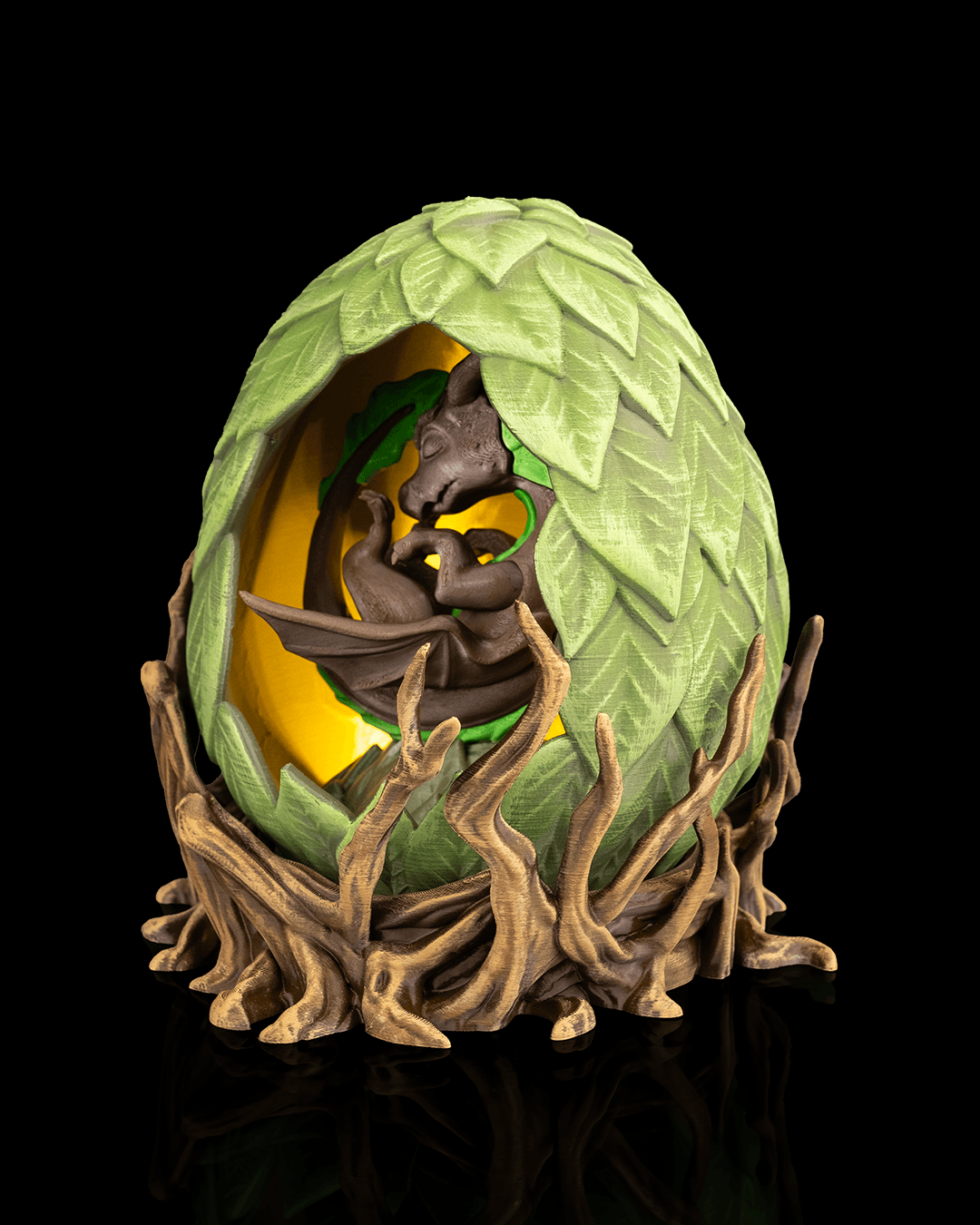 Wildroot Table Lamp - 3D Printed Dragon Collectible - Image 2