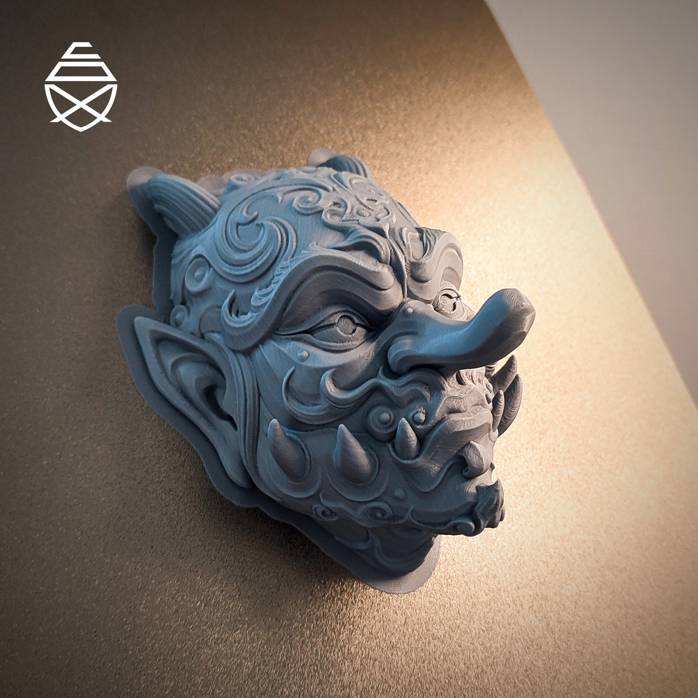 TENGU WALL MASK - 3D Printed Wall Decor